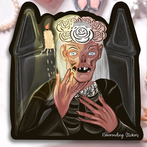 Neverending Stickers - Tales From the Crypt - The Cryptkeeper - Glossy Vinyl Sticker - 3.25x3.35in