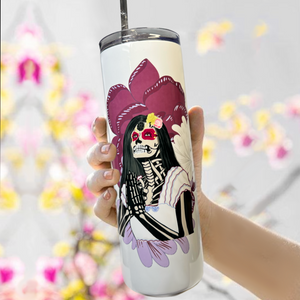 Neverending Stickers - 20oz Tumbler- Praying Catrina - Day of the Dead - Dia De Los Muertos