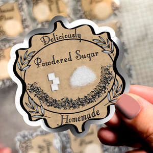 Neverending Stickers - Apothecary Labels - Powdered Sugar - For Storage Containers